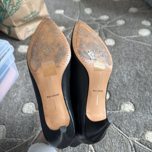 DOLCE VITA Dee Black Leather Ankle Booties, 8 - Picture 11 of 11